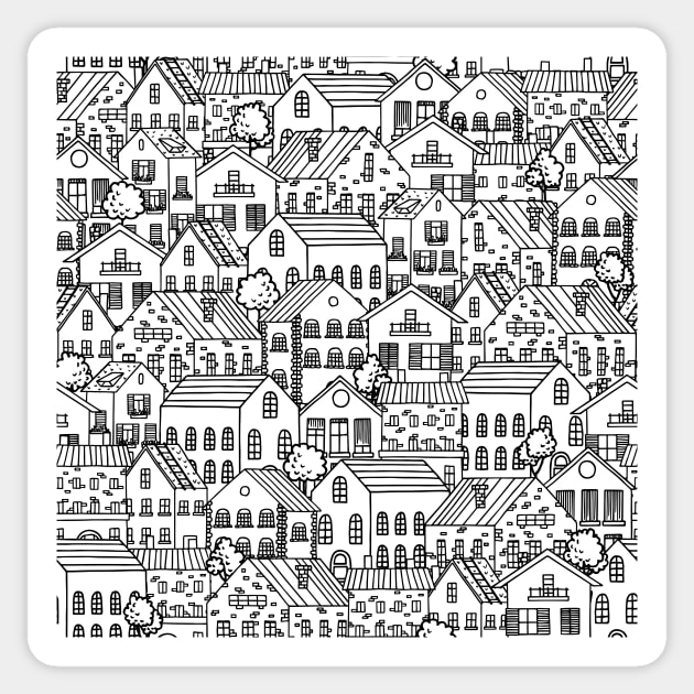 Houses Sticker by edwardecho